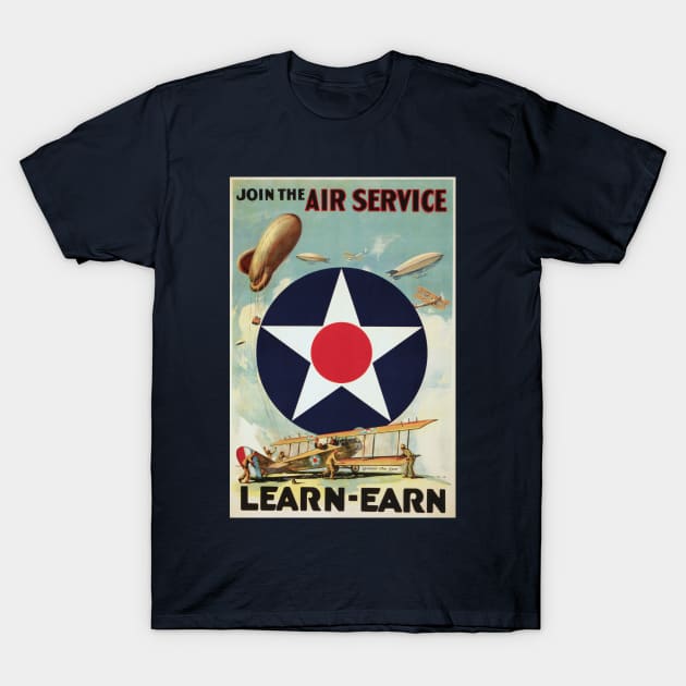 WW2 Vintage Air Force Poster T-Shirt by Beltschazar